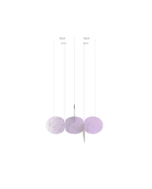 Clouds Iridescent Disc Chandelier - ∅ 47.2″ x H 78.7″No Ceiling PlateBlushlighting
