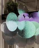 Clouds Iridescent Disc Chandelier - ∅ 47.2″ x H 78.7″No Ceiling PlateBlushlighting