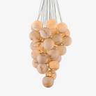 Cluster Alabaster Globe Chandelier-Chandelier-Blushlighting-Blushlighting