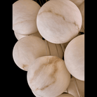 Cluster Alabaster Globe Chandelier-Chandelier-Blushlighting-Blushlighting