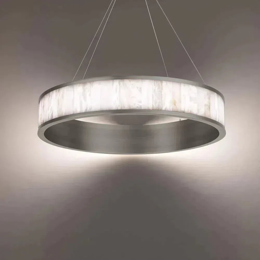 Coliseo Alabaster 28in LED Round Chandelier-chandeliers for dining room,chandeliers for stairways,chandeliers for foyer,chandeliers for bedrooms,chandeliers for kitchen,chandeliers for living room-Blushlighting