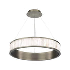 Coliseo Alabaster 28in LED Round Chandelier-chandeliers for dining room,chandeliers for stairways,chandeliers for foyer,chandeliers for bedrooms,chandeliers for kitchen,chandeliers for living room-Antique Nickel-Blushlighting