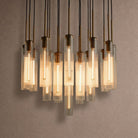 Colleena Fluted Glass Round Chandelier - 36"Blushlighting