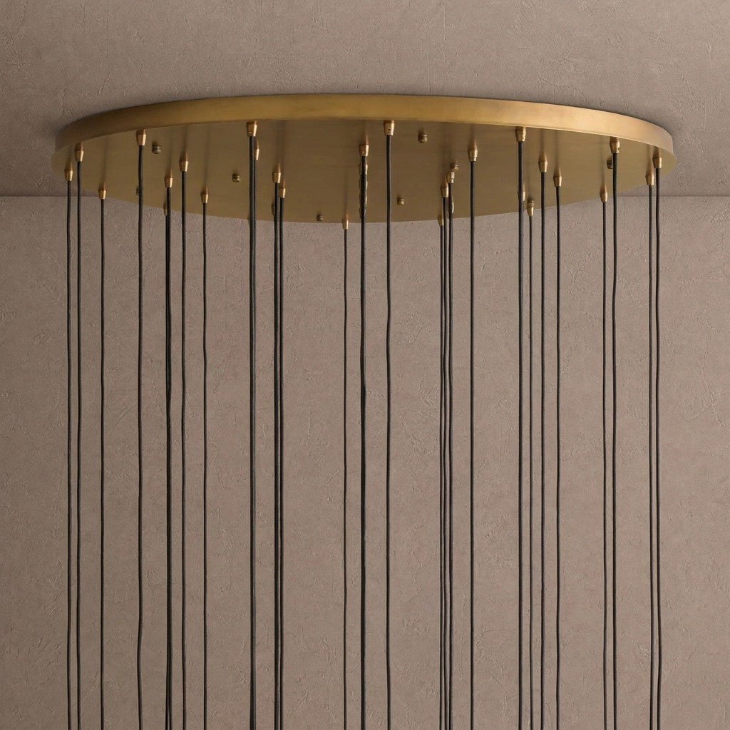 Colleena Fluted Glass Round Chandelier - 48"Blushlighting