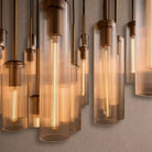 Colleena Fluted Glass Round Chandelier - 48"Blushlighting
