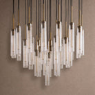 Colleena Fluted Glass Round Chandelier - 48"Blushlighting