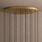 Colleena Hammered Glass Round Chandelier - 48"Blushlighting