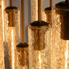 Colleena Hammered Glass Round Chandelier - 48"Blushlighting
