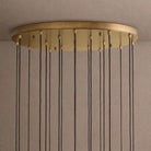 Colleena Hammered Glass Round Chandelier - 48"Blushlighting