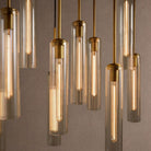 Colleena Linear Fluted Glass Chandelier - Blushlighting