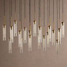Colleena Linear Fluted Glass Chandelier - Blushlighting