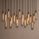 Colleena Linear Hammered Glass Chandelier - Blushlighting