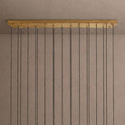 Colleena Linear Hammered Glass Chandelier - Blushlighting
