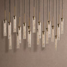 Colleena Linear Hammered Glass Chandelier - Blushlighting