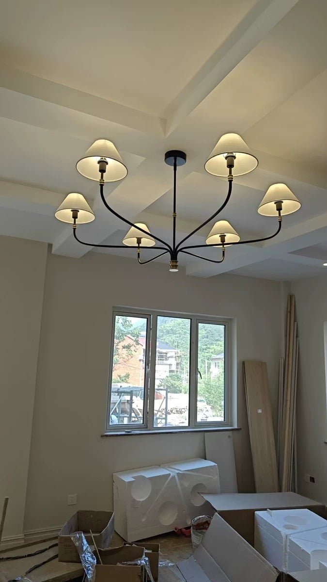 Collin Metal Round Chandelier 36" 51" - Bronze/Vintage BrassSmall - 36" Diam.Blushlighting