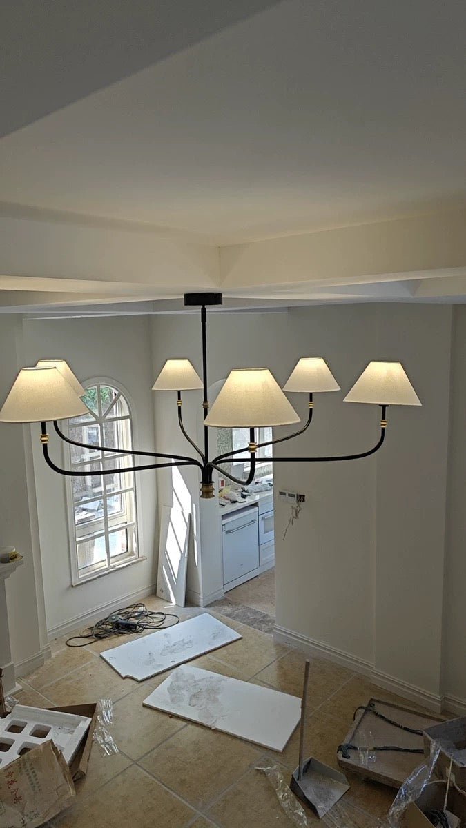 Collin Metal Round Chandelier 36" 51" - Bronze/Vintage BrassSmall - 36" Diam.Blushlighting