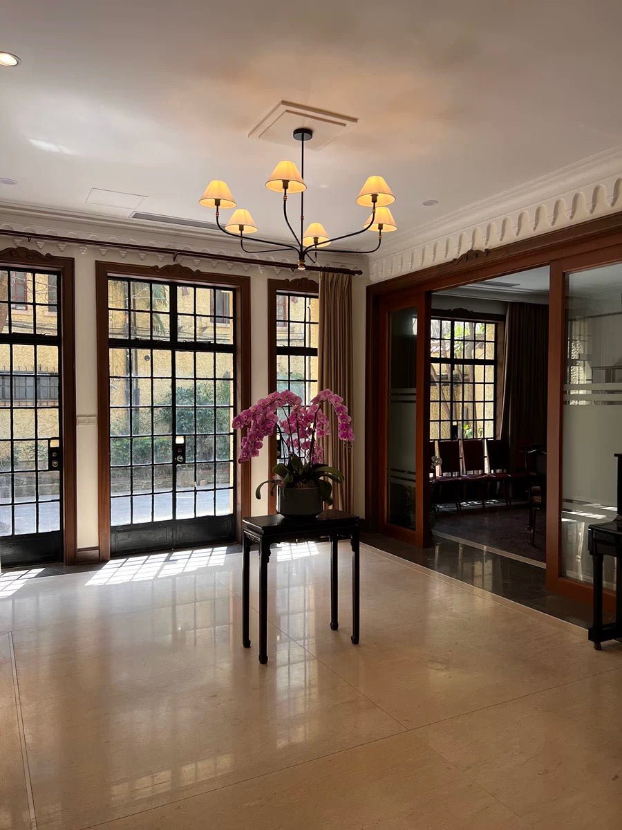 Collin Metal Round Chandelier 36" 51" - Bronze/Vintage BrassSmall - 36" Diam.Blushlighting