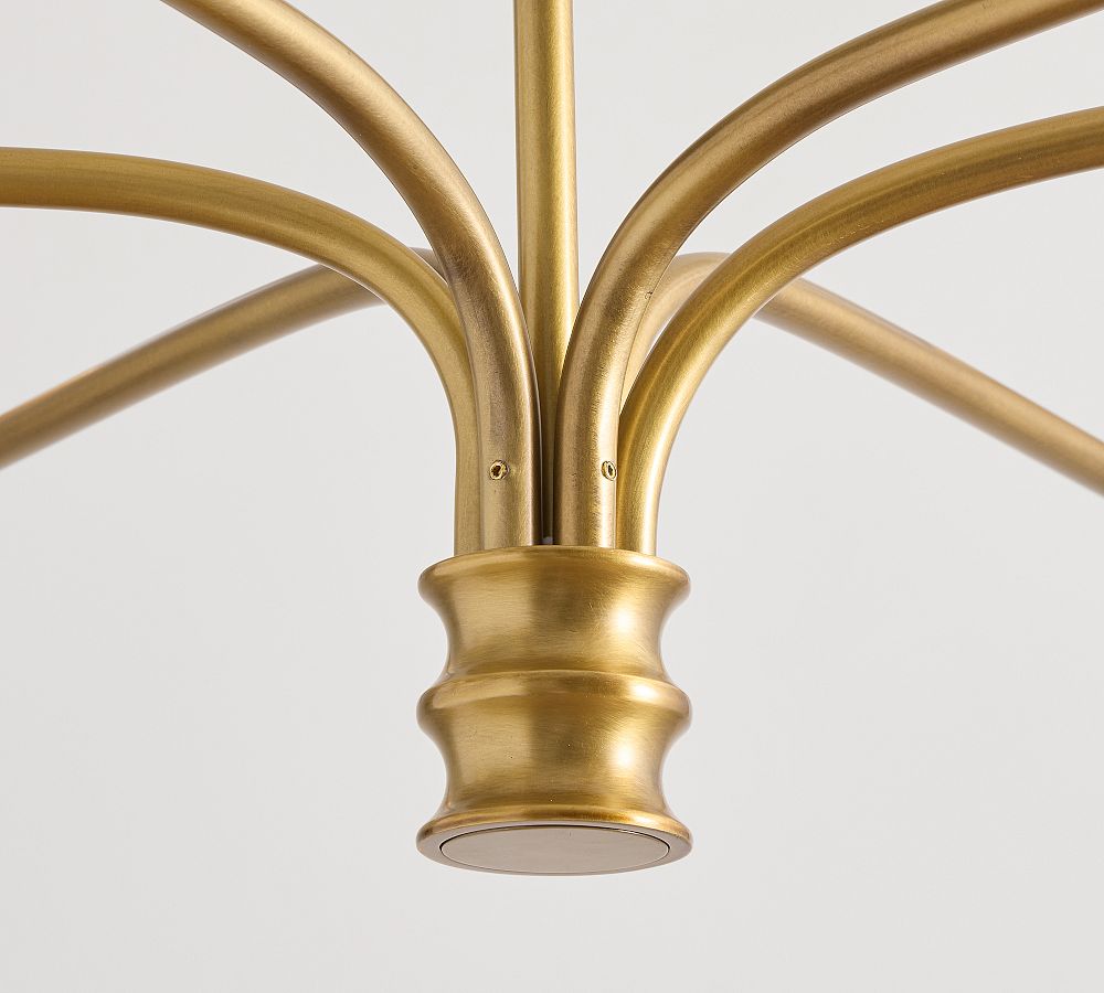 Collin Metal Round Chandelier 36" 51" - Bronze/Vintage BrassSmall - 36" Diam.Blushlighting