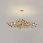 Colorful Glass Ginkgo Leaf Chandelier-chandeliers for dining room,chandeliers for stairways,chandeliers for foyer,chandeliers for bedrooms,chandeliers for kitchen,chandeliers for living room-Blushlighting