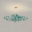 Colorful Glass Ginkgo Leaf Chandelier-chandeliers for dining room,chandeliers for stairways,chandeliers for foyer,chandeliers for bedrooms,chandeliers for kitchen,chandeliers for living room-Blushlighting