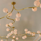 Contemporary Hand-blown Glass Globes Branch Chandelier for Dining Room Living Room and Kitchen Island-Chandeliers-Blushlighting