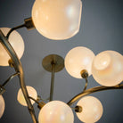 Contemporary Hand-blown Glass Globes Branch Chandelier for Dining Room Living Room and Kitchen Island-