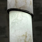 Contemporary Layered Oval Alabaster Column Pendant - 5 Layers/D13"*H55.91"(D33cm*H142cm)Warm Light 3000KBlushlighting