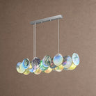 Contemporary Pink Murano Glass Round Chandelier, 31.5 inch - Green6 Lights: L90cm*W20cm*H17cm / L35.43" x W7.87" xH6.69"Blushlighting