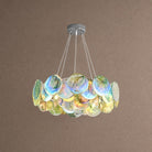 Contemporary Pink Murano Glass Round Chandelier, 31.5 inch - Green6 Lights: Dia50cm*H17cm / Dia19.69" x H6.69"Blushlighting
