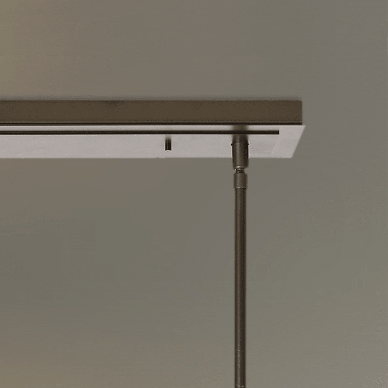 Contemporary Stainless Steel Linear Chandelier-Chandelier-Blushlighting-Blushlighting