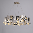 Contemporary Stainless Steel Round Chandelier-Chandelier-Blushlighting-Blushlighting