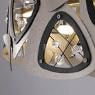 Contemporary Stainless Steel Round Chandelier-Chandelier-Blushlighting-Blushlighting