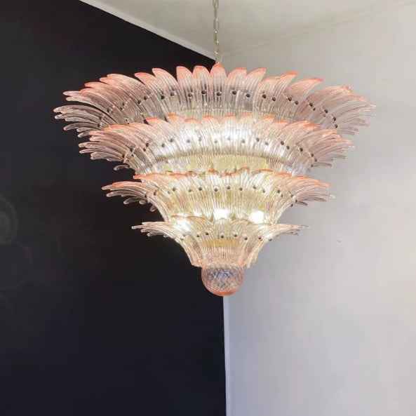 Living Room Chandelier | Sculptural Floral Glass Style | Floralys
