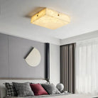 Coral Modern Alabaster Flushmount, Designer Ceiling Light Fixtures - 15.75"LBlushlighting