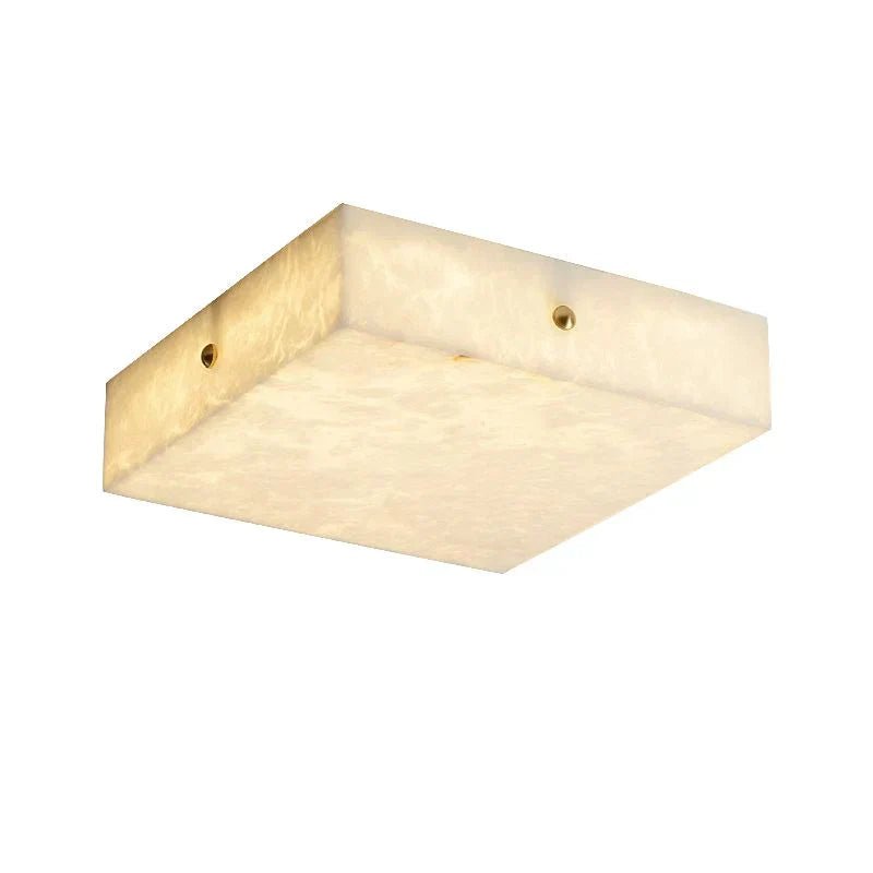 Coral Modern Alabaster Flushmount, Designer Ceiling Light Fixtures - 15.75"LBlushlighting