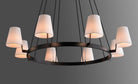Corniche Circular Round Chandelier 60'' - Blushlighting