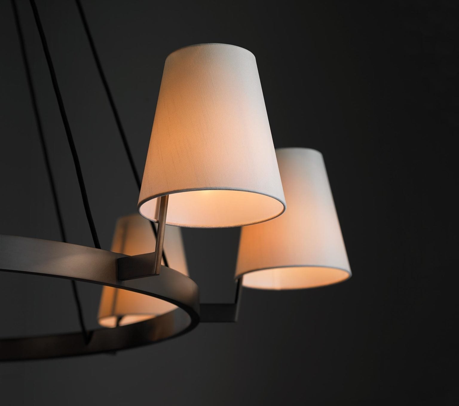 Corniche Circular Round Chandelier 60'' - Blushlighting