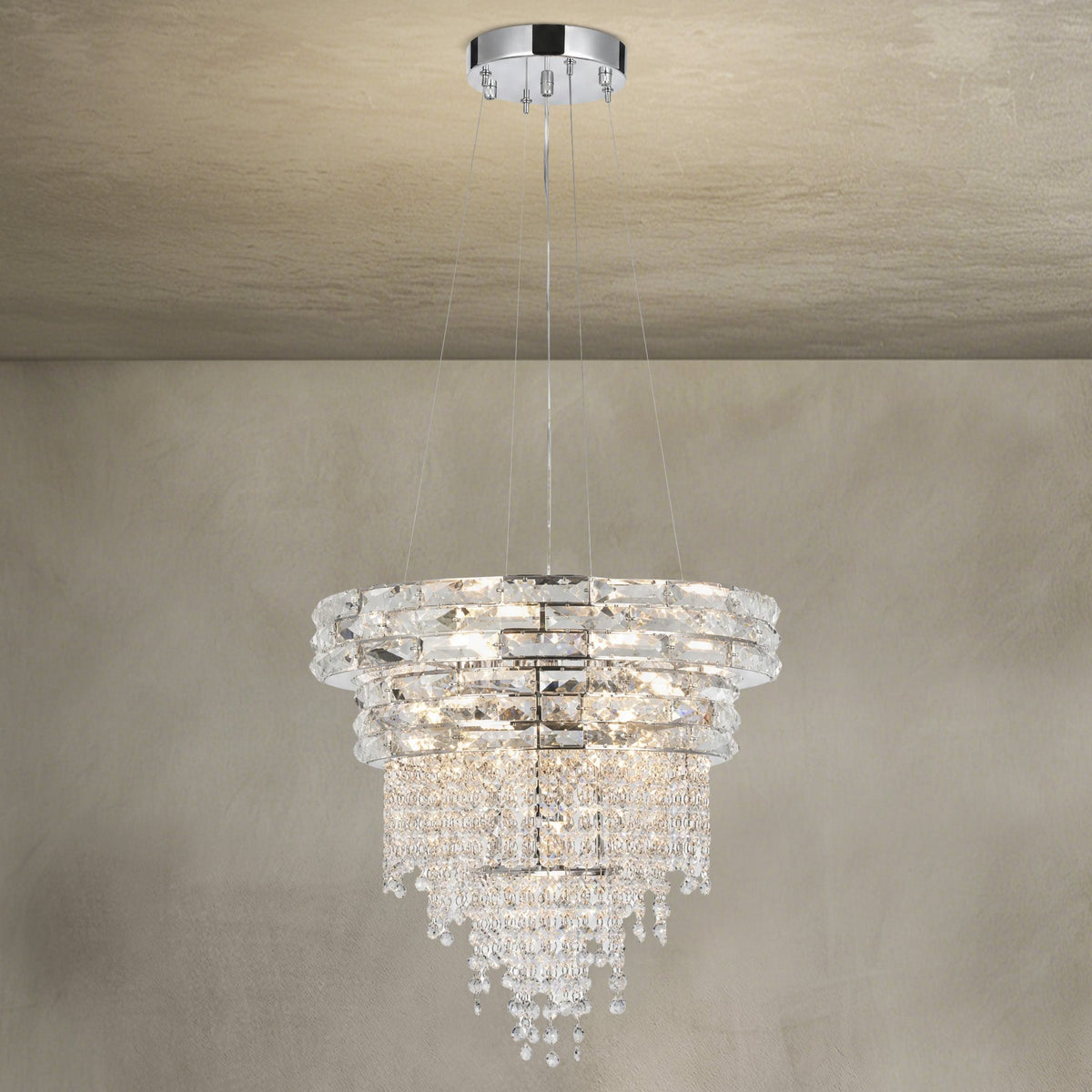 Corona Crystal Chandelier - Blushlighting