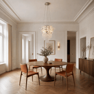 Corona Crystal Halo Chandelier - Φ600*H580mm/18LBlushlighting