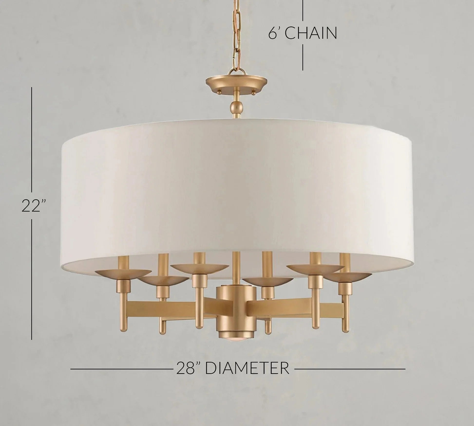 Cortez Chandelier 28" - Blushlighting