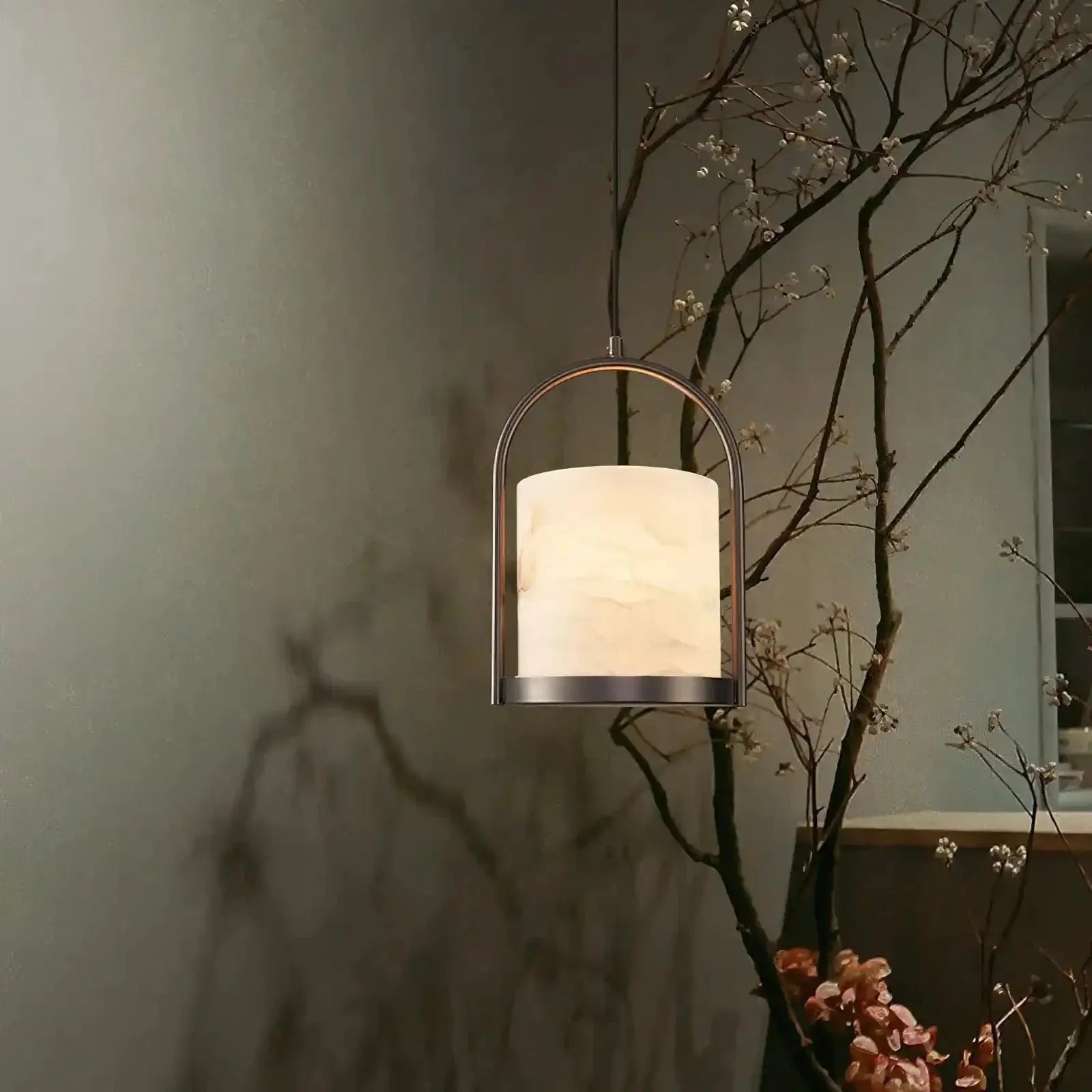 Cortlands Pendant Light - D 20cm x H 30cm / ∅ 7.9″ x H 11.8″Nickel sand＆WhiteBlushlighting