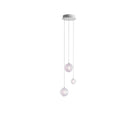 Cosmic Sphere Cascade Glass Chandelier - 3 - lights ∅ 11.8″ x H 59.1″ClearBlushlighting