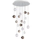 Cosmic Sphere Cascade Glass Chandelier - 3 - lights ∅ 11.8″ x H 59.1″ClearBlushlighting