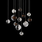 Cosmic Sphere Cascade Glass Chandelier - 3 - lights ∅ 11.8″ x H 59.1″ClearBlushlighting