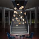 Cosmic Sphere Cascade Glass Chandelier - 3 - lights ∅ 11.8″ x H 59.1″ClearBlushlighting