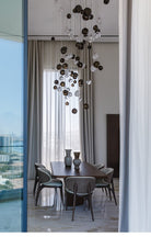 Cosmic Sphere Cascade Glass Chandelier - 3 - lights ∅ 11.8″ x H 59.1″ClearBlushlighting