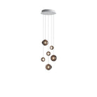 Cosmic Sphere Cascade Glass Chandelier - 6 - lights ∅ 15.7″ x H 59.1″Smoke greyBlushlighting