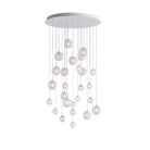Cosmic Sphere Cascade Glass Chandelier - 26 - lights ∅ 39.4″ x H 78.7″ClearBlushlighting