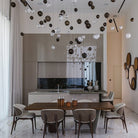 Cosmic Sphere Cascade Glass Chandelier - 3 - lights ∅ 11.8″ x H 59.1″ClearBlushlighting