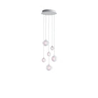 Cosmic Sphere Cascade Glass Chandelier - 6 - lights ∅ 15.7″ x H 59.1″ClearBlushlighting